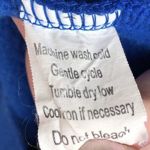 University of Kansas Size Large Pullover Sweatshirt Hoodie Embroidered FLAWED - Picture 8 of 8